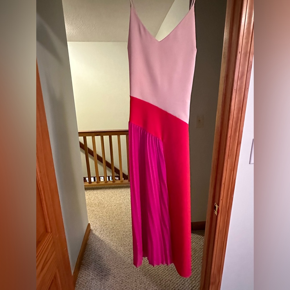 Color block cocktail dress